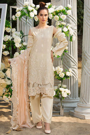 2204-LACY-CREAM EMBROIDERED LAWN UNSTITCHED