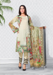 2267-LAUREL-GREEN DIGITAL PRINTED LAWN UNSTITCHED