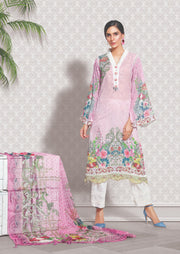 2271-PARROT-PINK DIGITAL PRINTED LAWN UNSTITCHED