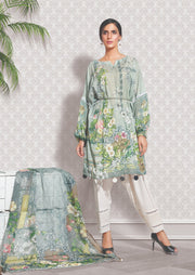 2273-SILVER-FOIL DIGITAL PRINTED LAWN UNSTITCHED