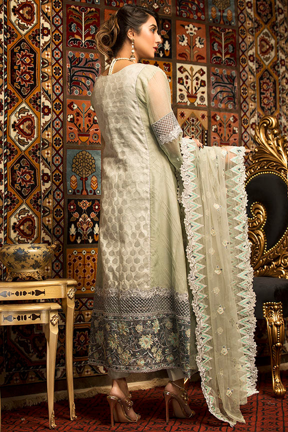 2300-AAB-E-ZAR EMBROIDERED JAMAVAR STITCHED