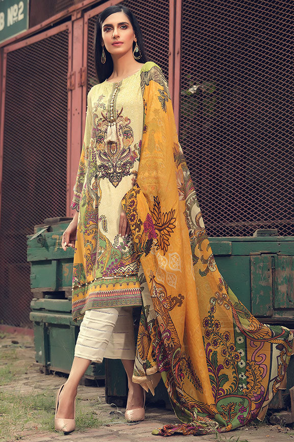 2383-BOTANICA DIGITAL PRINTED LINEN UNSTITCHED