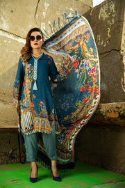 2397 EVENING HAZE DIGITAL PRINTED WOOL UNSTITCHED