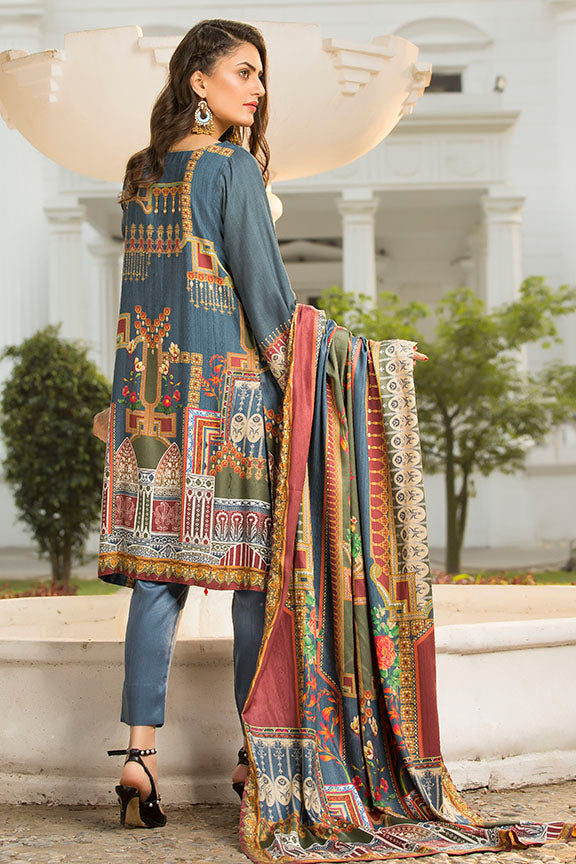 2424-AZTEC DIGITAL PRINTED COTAIL STITCHED