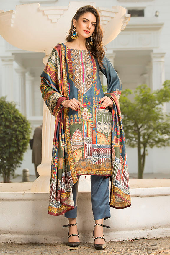 2424-AZTEC DIGITAL PRINTED COTAIL STITCHED