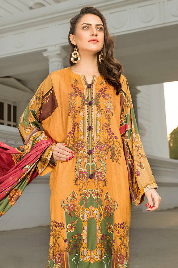 2433-SULPHUR DIGITAL PRINTED COTAIL STITCHED