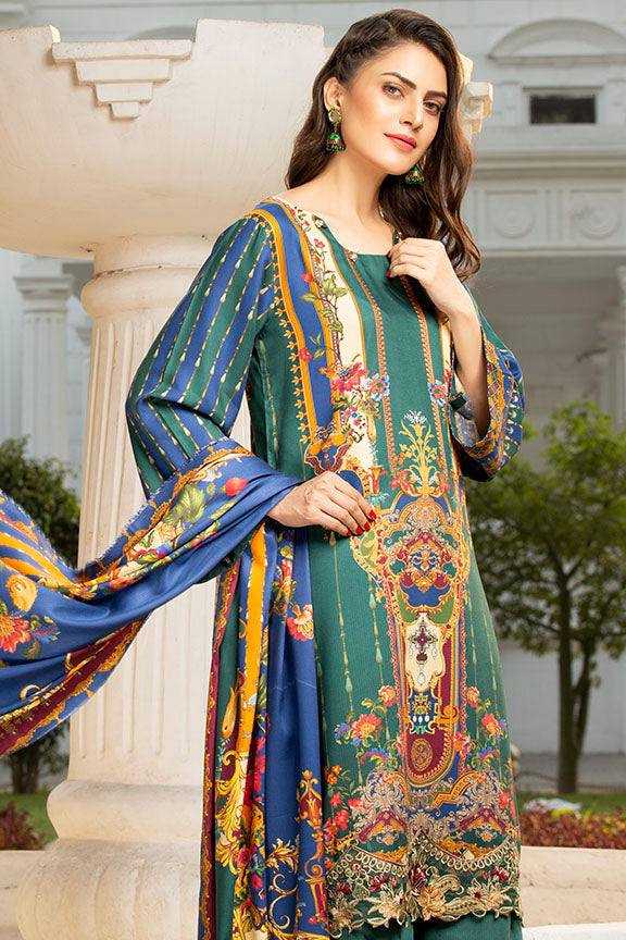 2434-ENCHANTED-JEWEL DIGITAL PRINTED COTAIL STITCHED